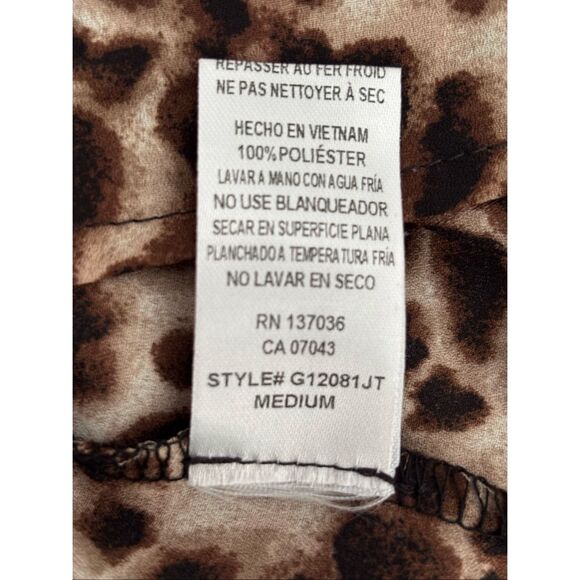 Paper Crane Leopard Print Spagetti Top - Picture 5 of 5